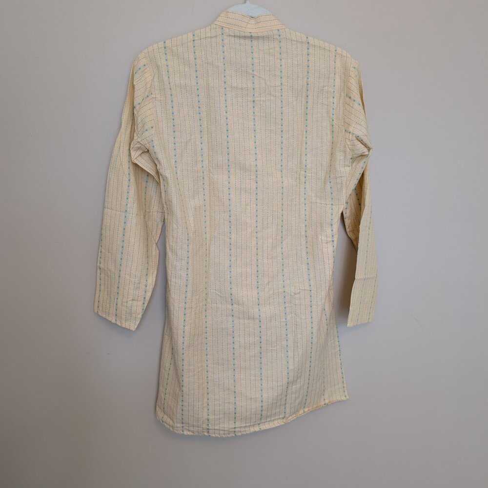 NWT Pro Ethic yellow and teal kurta tunic with pockets boys size 14 - Picture 4 of 9